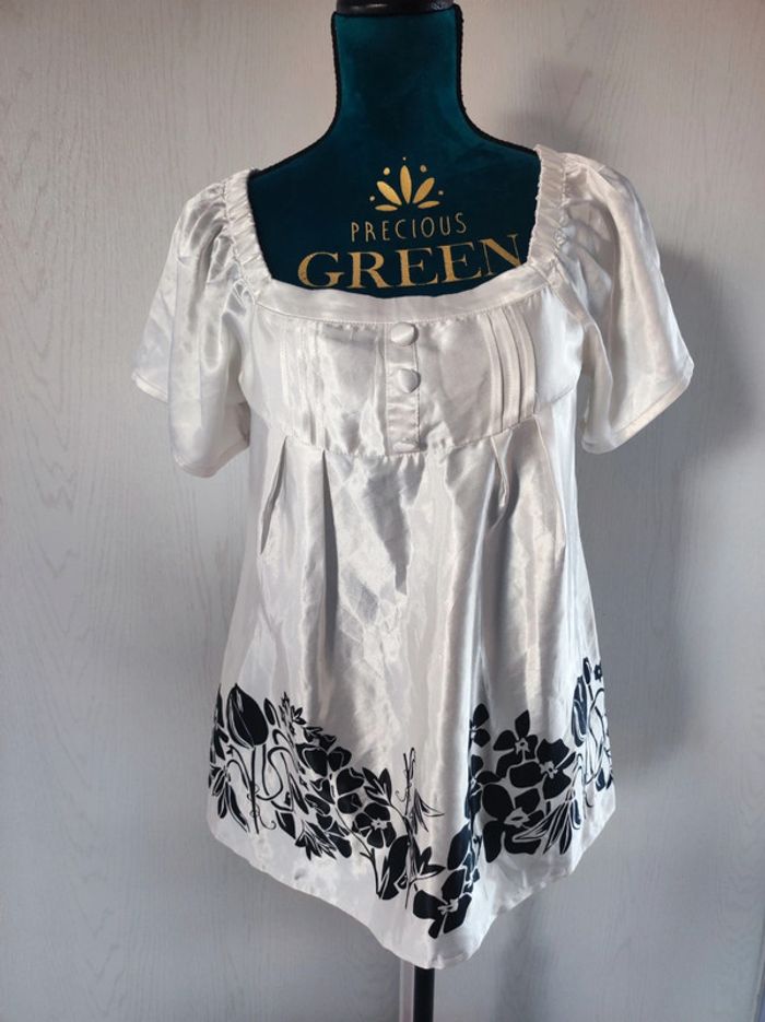 Blouse satinée M/L
