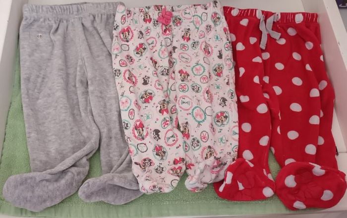 Lot 3 pantalons pyjamas bébé 6 mois