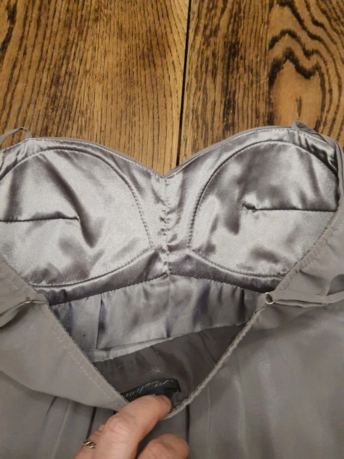 Robe de soirée gris clair Lautinel taille 4 (L) - photo numéro 19