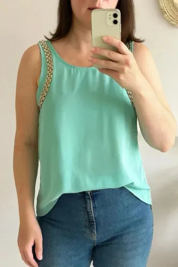 Débardeur turquoise - Taille 38
