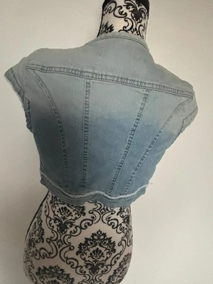 Boléro femme en jeans Zara taille M - photo numéro 4