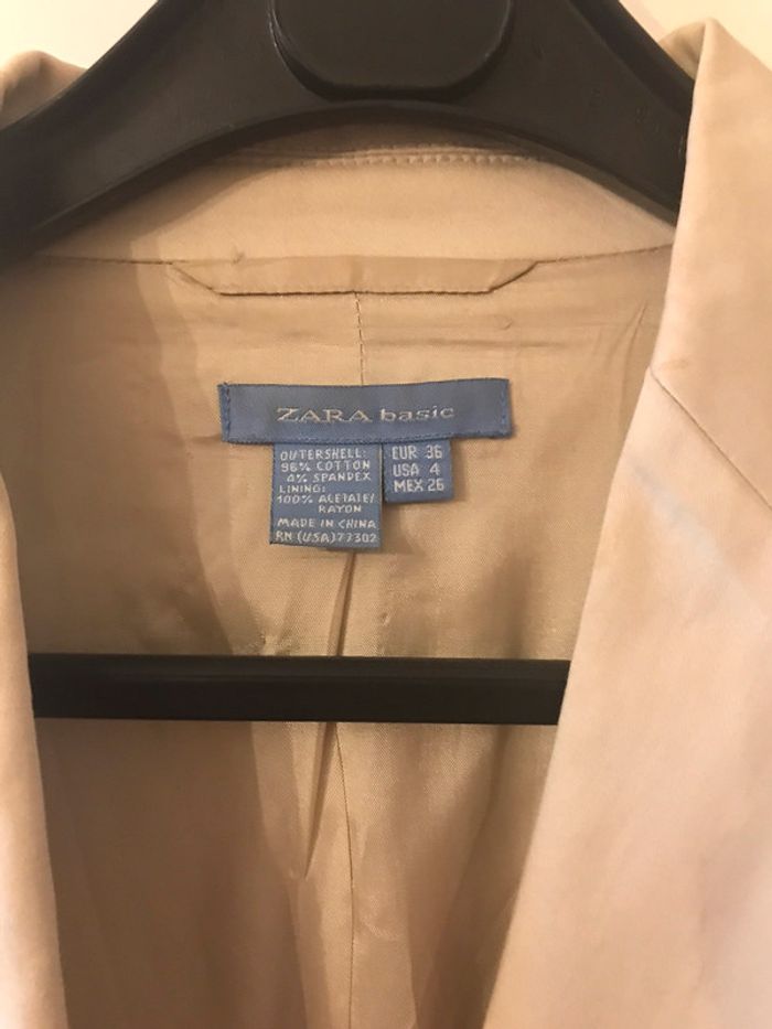 Veste crème Zara - photo numéro 2