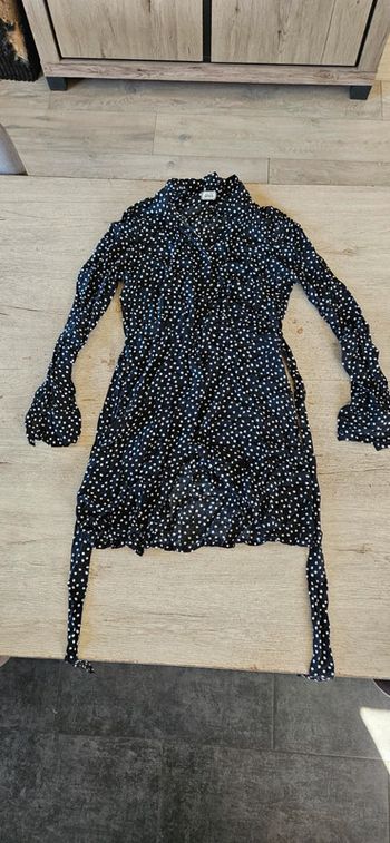 Robe noire courte et légère, à manches longues, Pimkie, taille XS/S