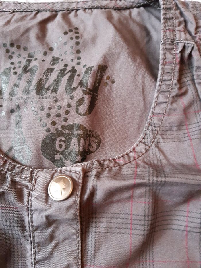 Boléro gris et rose 6 ans - photo numéro 2