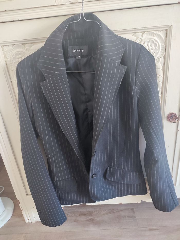 Veste habillée a rayures