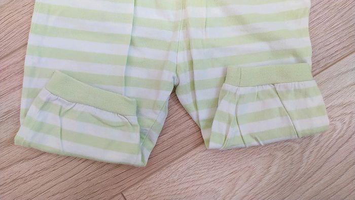 Pantalon vert rayé 3 mois poussin - photo numéro 6