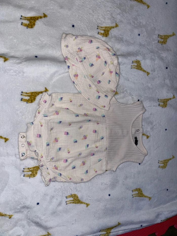 Ensemble Body + petit chapeau