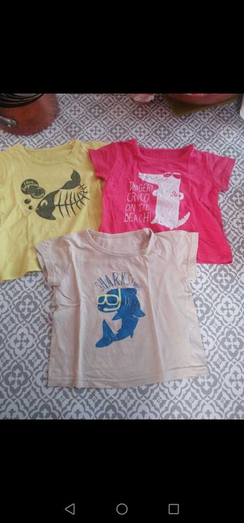 Lot 3 t-shirts 24 mois