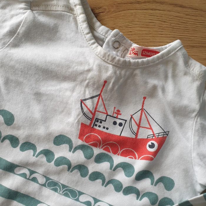 💚 Ensemble tee-shirt ML pantalon 12 mois Obaïbi/Du Pareil Au Même #emyfleury_12moisgarçon - photo numéro 2