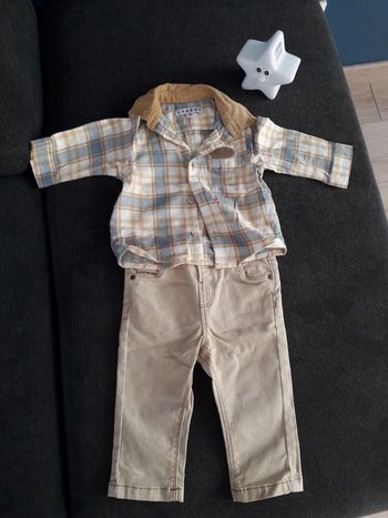 Ensemble chemise + jean 6 mois
