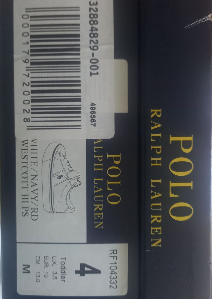Baskets Polo Ralph Lauren Bébé - Taille 19 - ÉTAT NEUF AVEC BOÎTE - photo numéro 2
