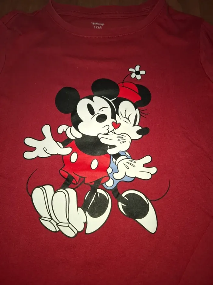 T-shirt ML Minnie et Mickey 10 ans - photo numéro 3