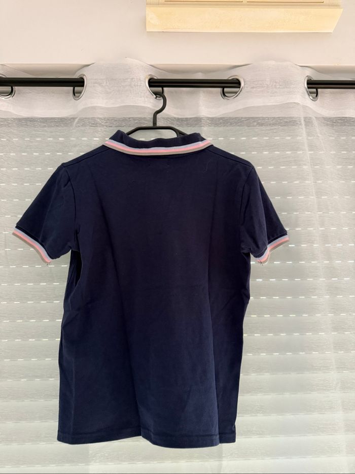 Polo Scott femme bleu marine et rose - Taille M - photo numéro 2