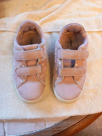 😷Baskets à scratch Rose à fleur T31