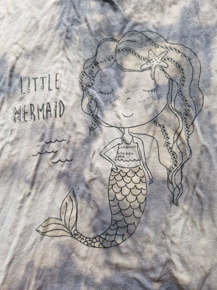 Beau tshirt Tie&Dye petite sirène - photo numéro 2