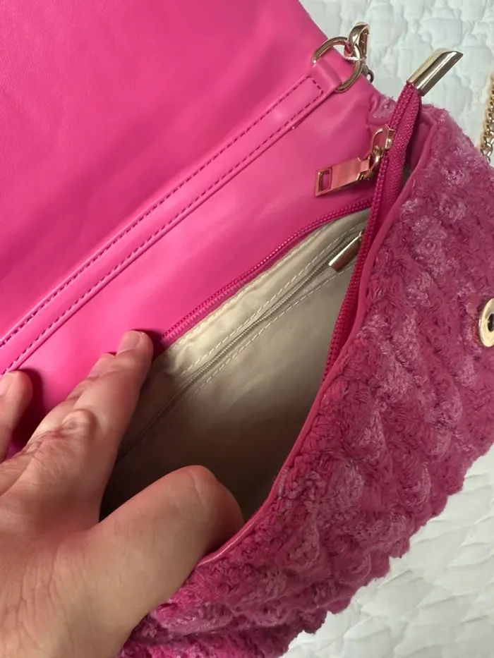 Sac à main rose fuchsia Vivian neuf avec étiquettes - photo numéro 4