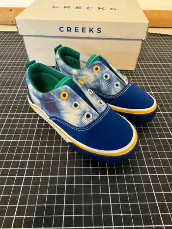 Baskets Slip-On bleues tie&die Creeks taille 28 neuves