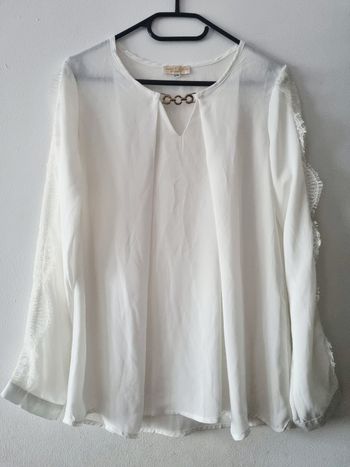 Blouse blanc manche longue