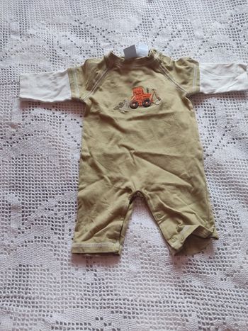 Combinaison légère kaki 0 3 mois