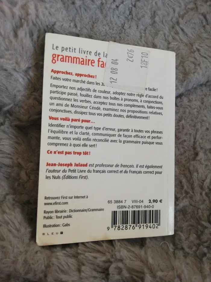 Livre pocket "le petit livre de la grammaire facile" - photo numéro 2