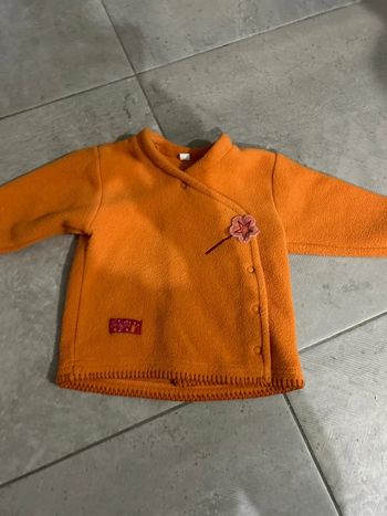 Gilet polaire orange 9 mois