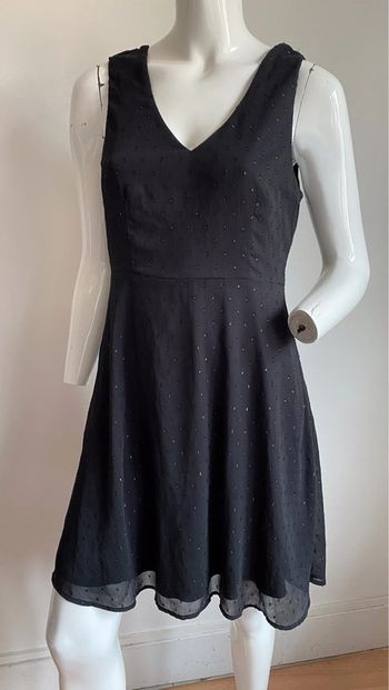 Robe noire Camaieu à paillettes taille 40