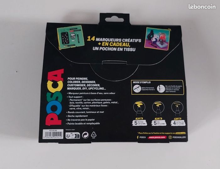Lot de 14 poscas avec trousse Neuf - photo numéro 4