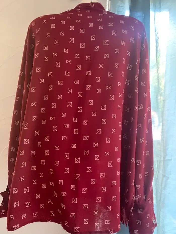 Chemise à motif Rodier taille 46 manches Longues - photo numéro 6
