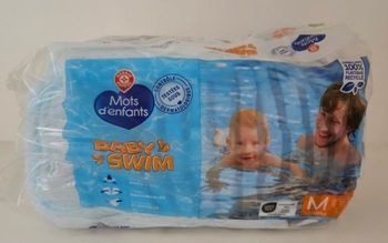 Couches de bain Mots d'enfants taille M