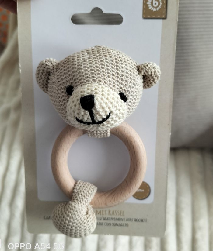 Hochet ourson pour bébé - photo numéro 2