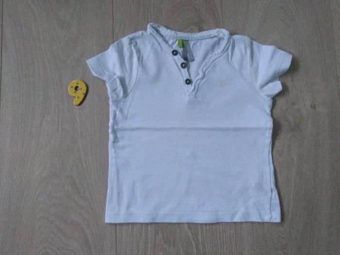 Tee shirt blanc uni garçon orchestra 9 mois