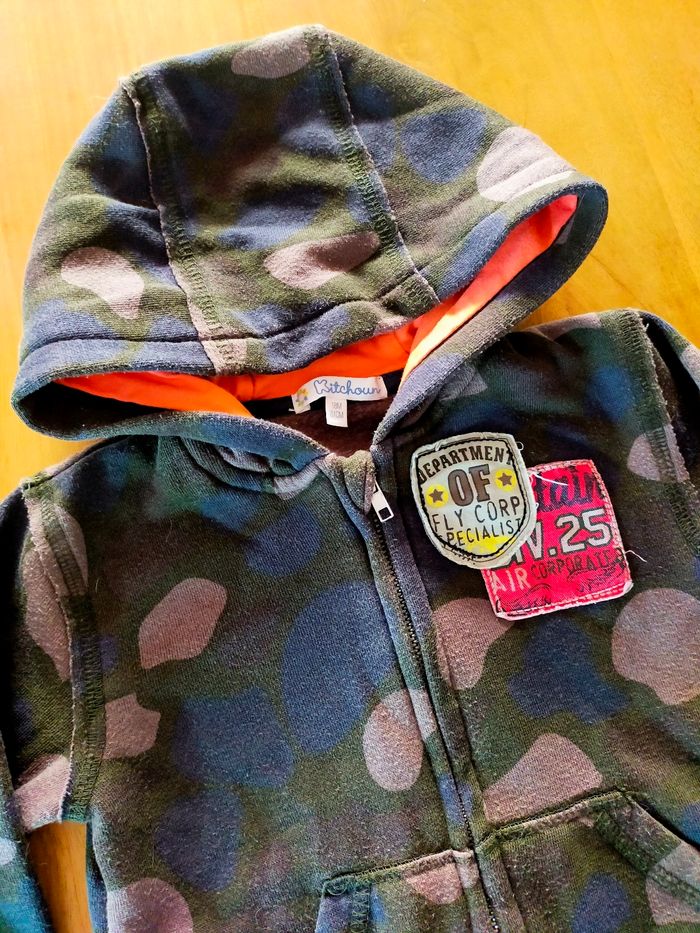 Gilet sweat zippé 18 mois - photo numéro 3