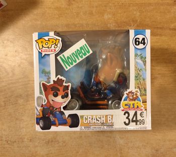 Figurine Funko Pop Rides Crash Bandicoot 64 en TBE