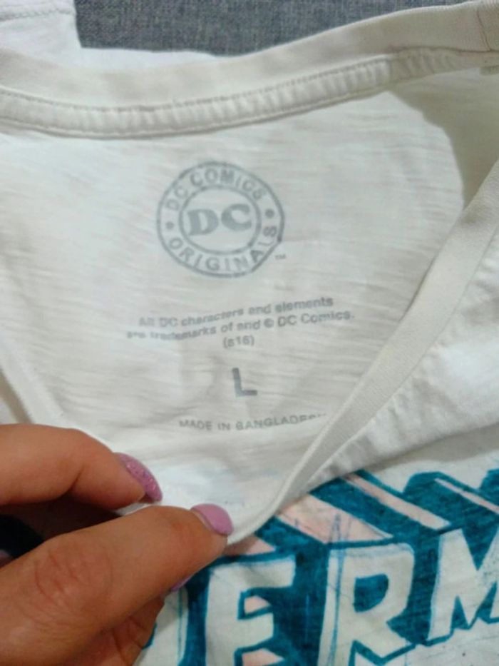 C48 t-shirt blanc DC Comics L - photo numéro 3