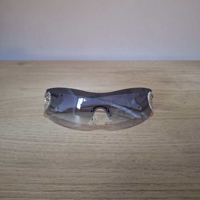 Lunettes de Soleil Coeur - Y2K Vintage 90s-2000s - Unisexe Sunglasses - Verres Teintés - photo numéro 3