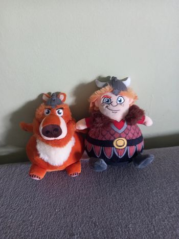Lot de 2 peluches Viking's world