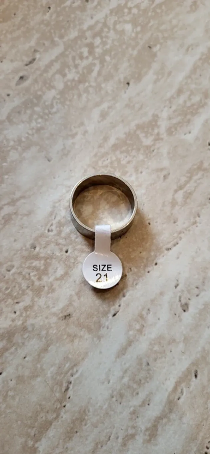 Bague inox étoiles - Acier inoxydable – Taille 21 - Argent - Neuf sans étiquette - photo numéro 3