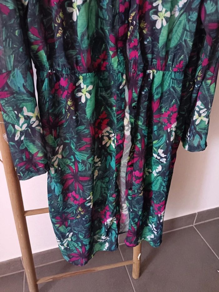 Kimono de plage fleuri XL - photo numéro 3