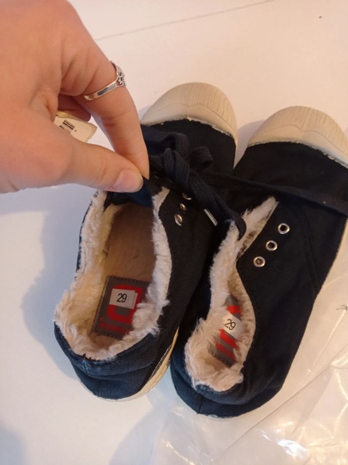 Neuf 💖 Bensimon basket plate doublure chaude 29/30 mixte - photo numéro 6