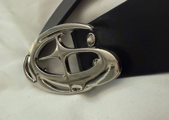 Ceinture Corteiz Chrome Orbit – Noir & Argent – Neuve - photo numéro 2