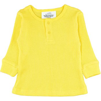 T-Shirt à manches longues 12 mois en nid d’abeille de coton Moumout'