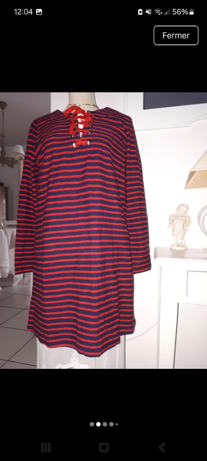 Pull long marinière coton Léon & Harper
taille M - photo numéro 1