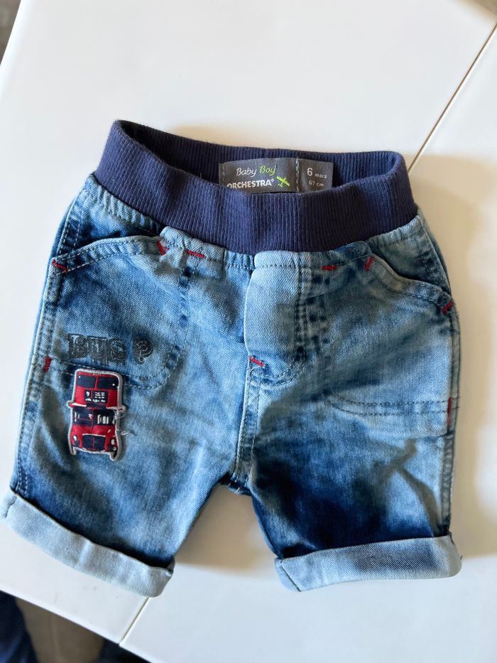 Short en jean 6 mois orchestra - photo numéro 2