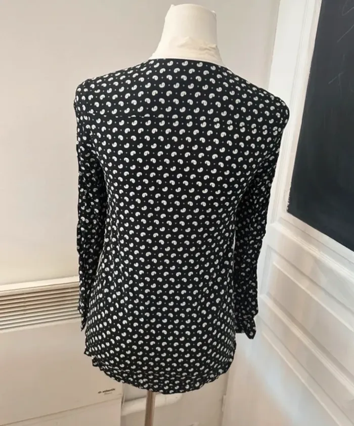Claudie Pierlot, blouse, imprimée, femme,  taille 36 - photo numéro 4
