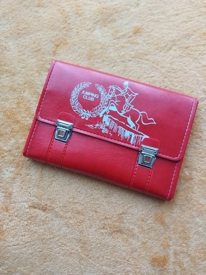 Valisette en cuir fournitures scolaires - photo numéro 5