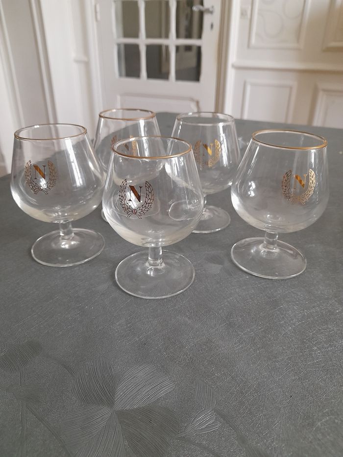5 verres à cognac