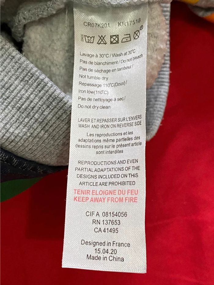 Sweat à capuche zippé Kenzo 4 ans - photo numéro 5