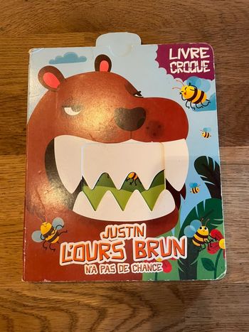 Livre cartonné Livre Croque Justin L’ours brun n’a pas de chance