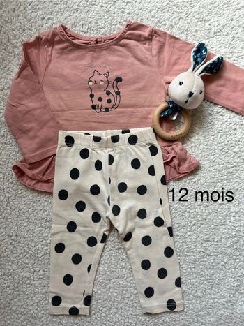 Ensemble fille 12 mois