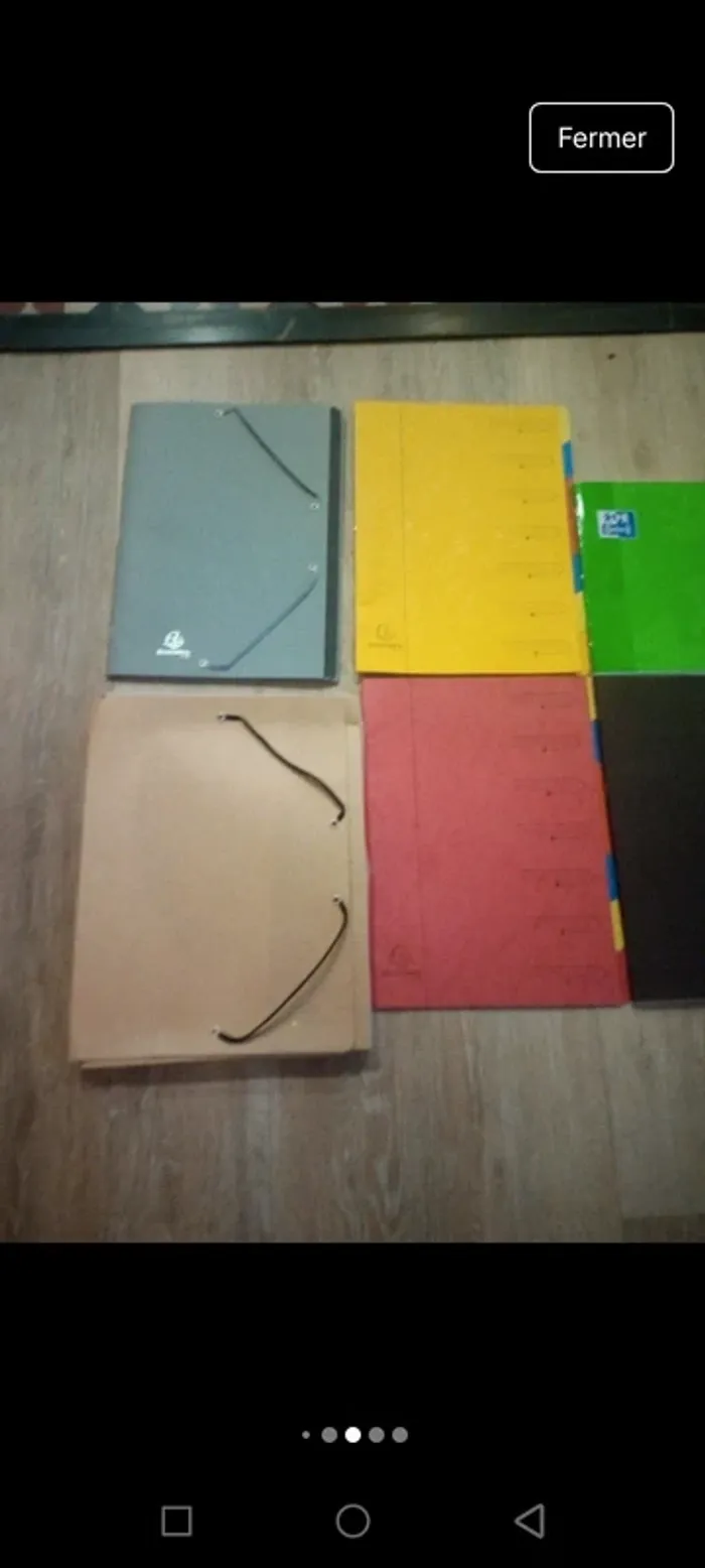 Lot de fournitures scolaires trieur cahier - photo numéro 2